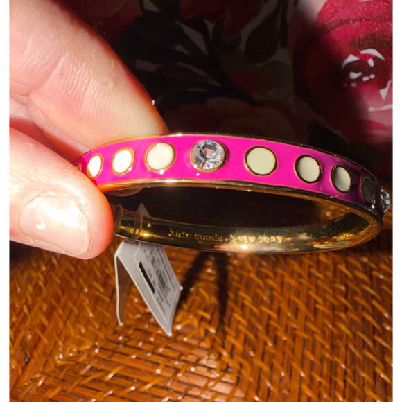 Kate Spade New York “Earn Your Stripes” Enamel Bangle NWT - Picture 10 of 11